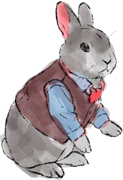 BNNUY, the WipDesk mascot, welcoming you to the waitlist